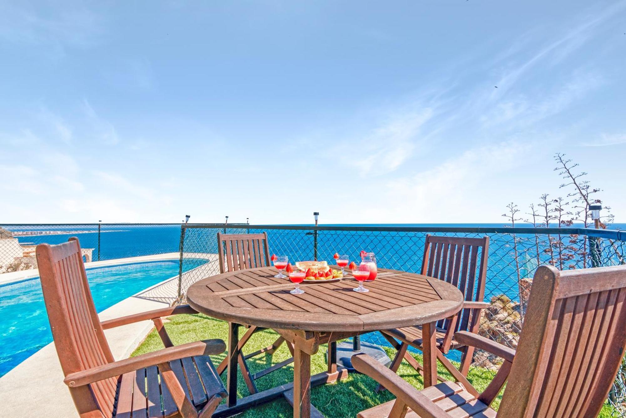 Villa Infinity Sea Views I Pool I Bbq I Jacuzzi Almería Kültér fotó